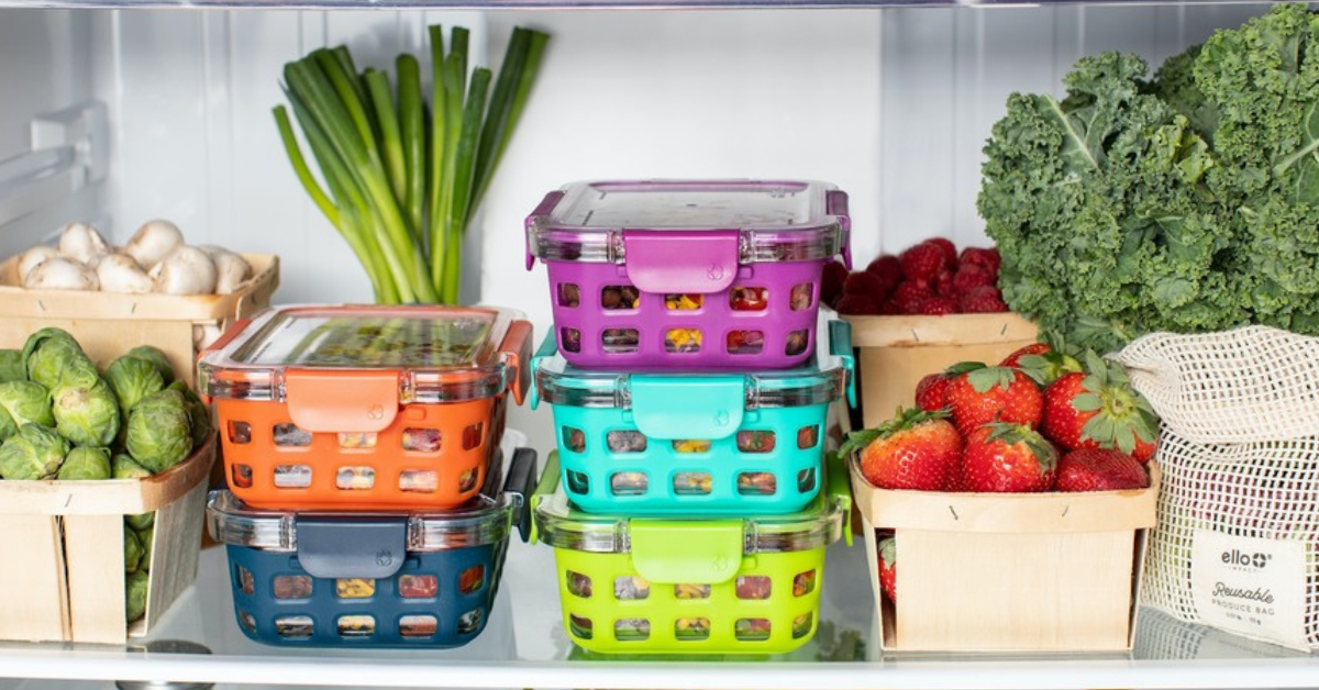 organized pantry, food in a fridge, meal prep